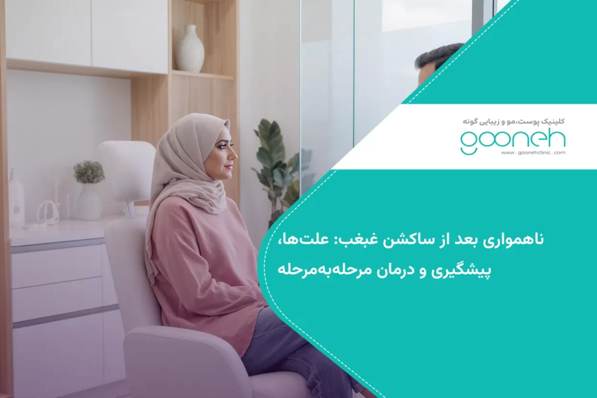 ناهمواری بعد از ساکشن غبغب