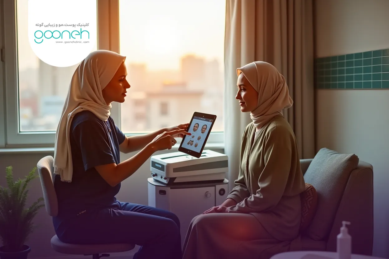 نمودار تقریبی ماندگاری هایفوتراپی و تغییرات کلاژن پوست در طول زمان