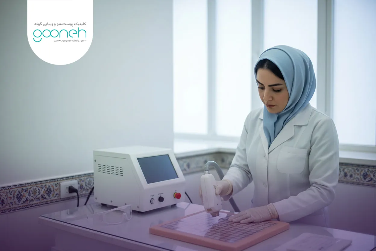 How laser hair removal works شماتیک طرز کار لیزر موهای زائد روی فولیکول مو