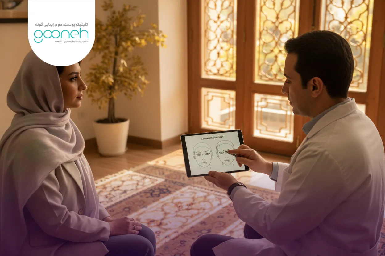 کانتوپلاستی چیست و تصویر شماتیک گوشه خارجی چشم