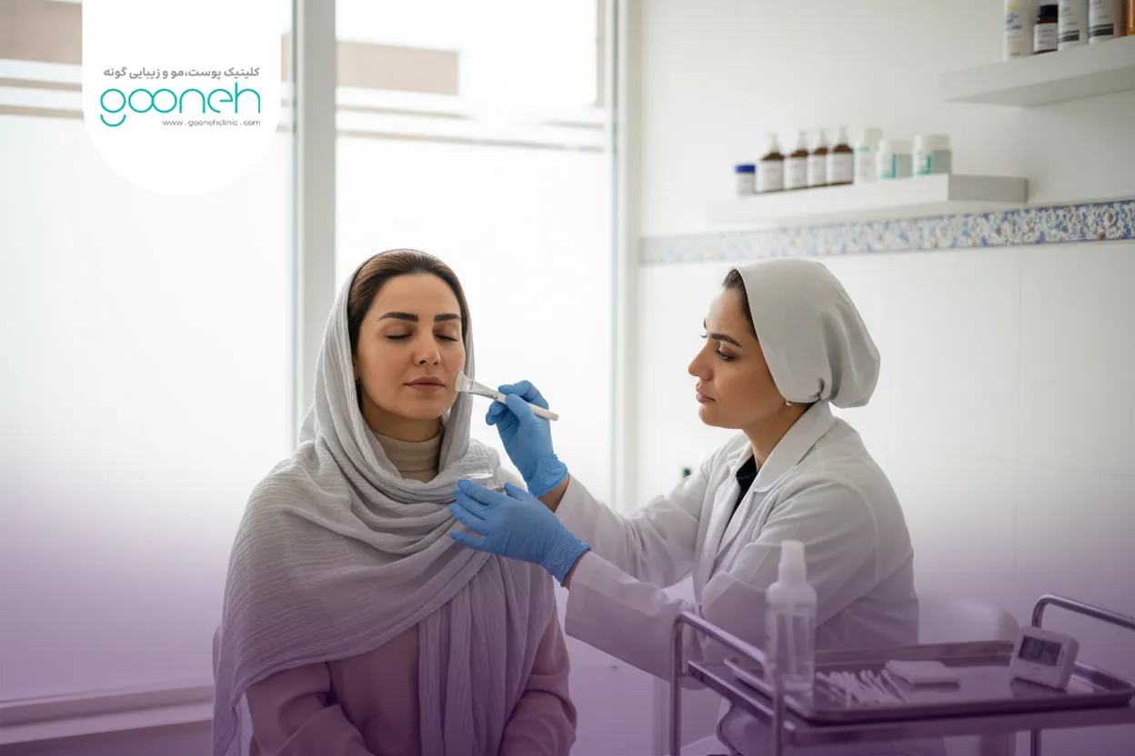 اسید تراپی برای جای جوش و بهبود بافت پوست