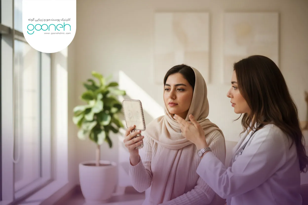 بوتاکس چانه برای چانه پرتقالی