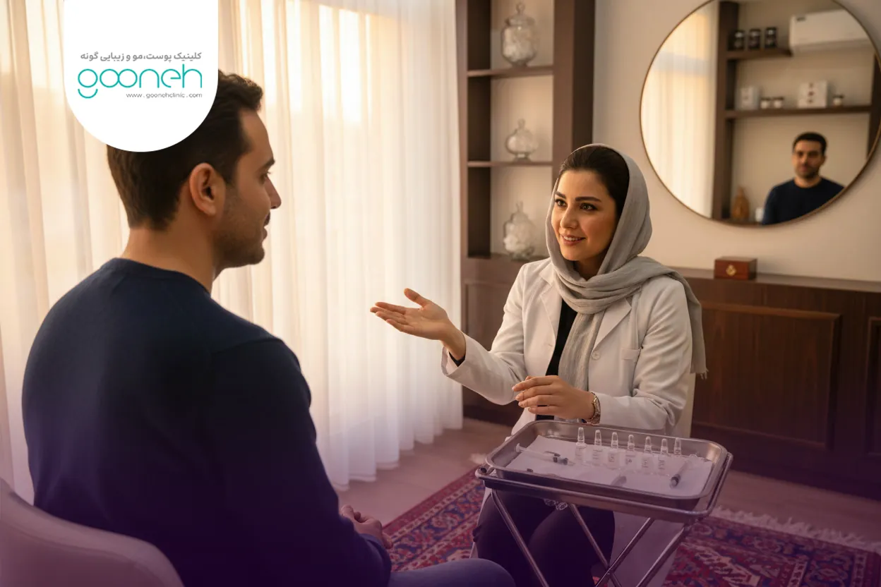 تزریق کلاژن به صورت برای جای جوش