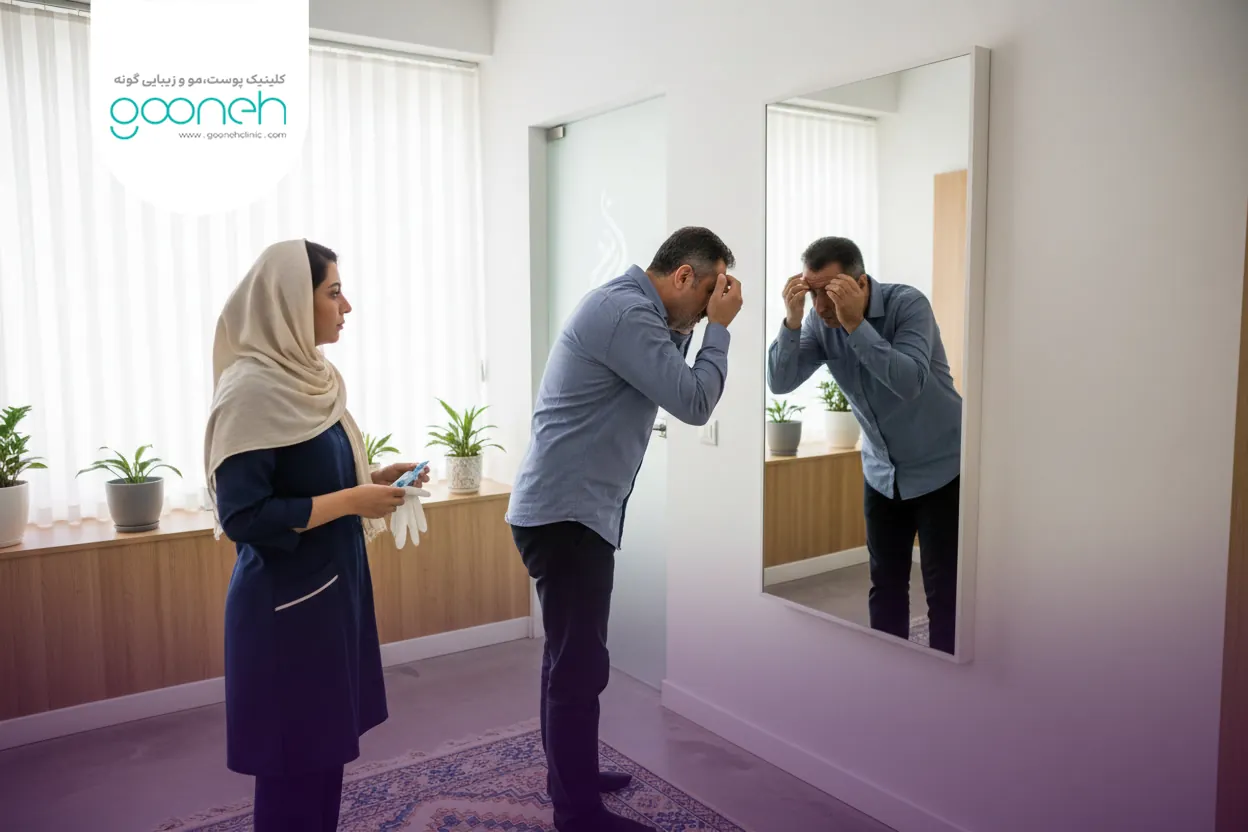 تزریق بوتاکس پیشانی برای خطوط افقی پیشانی