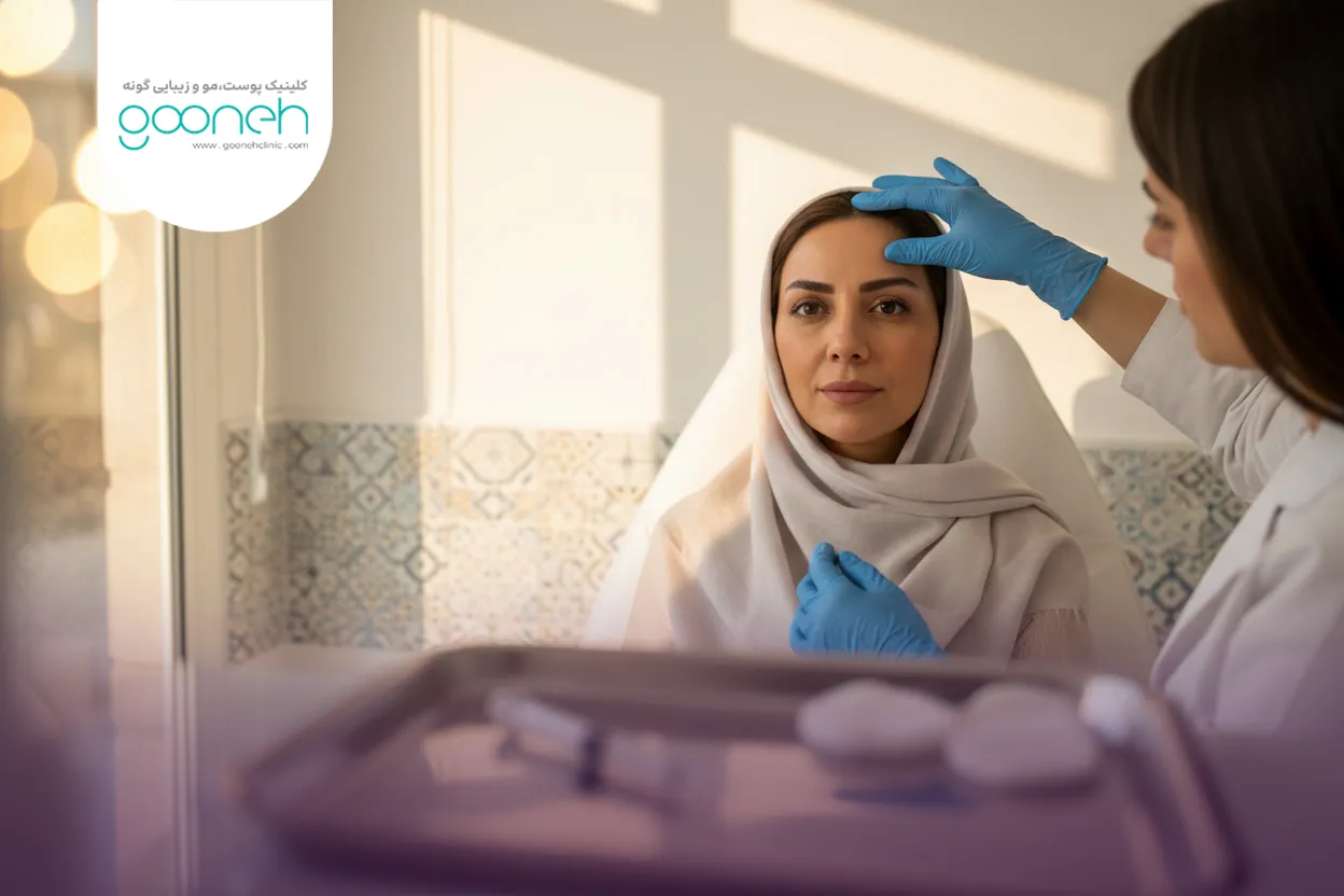 بوتاکس پیشانی برای خطوط افقی پیشانی