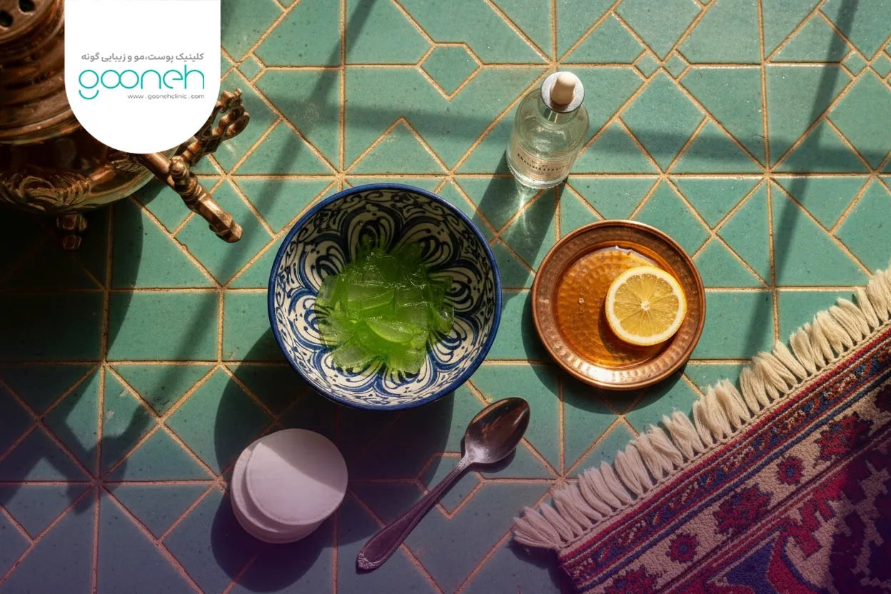 کاهش سریع قرمزی و لک جای جوش در خانه