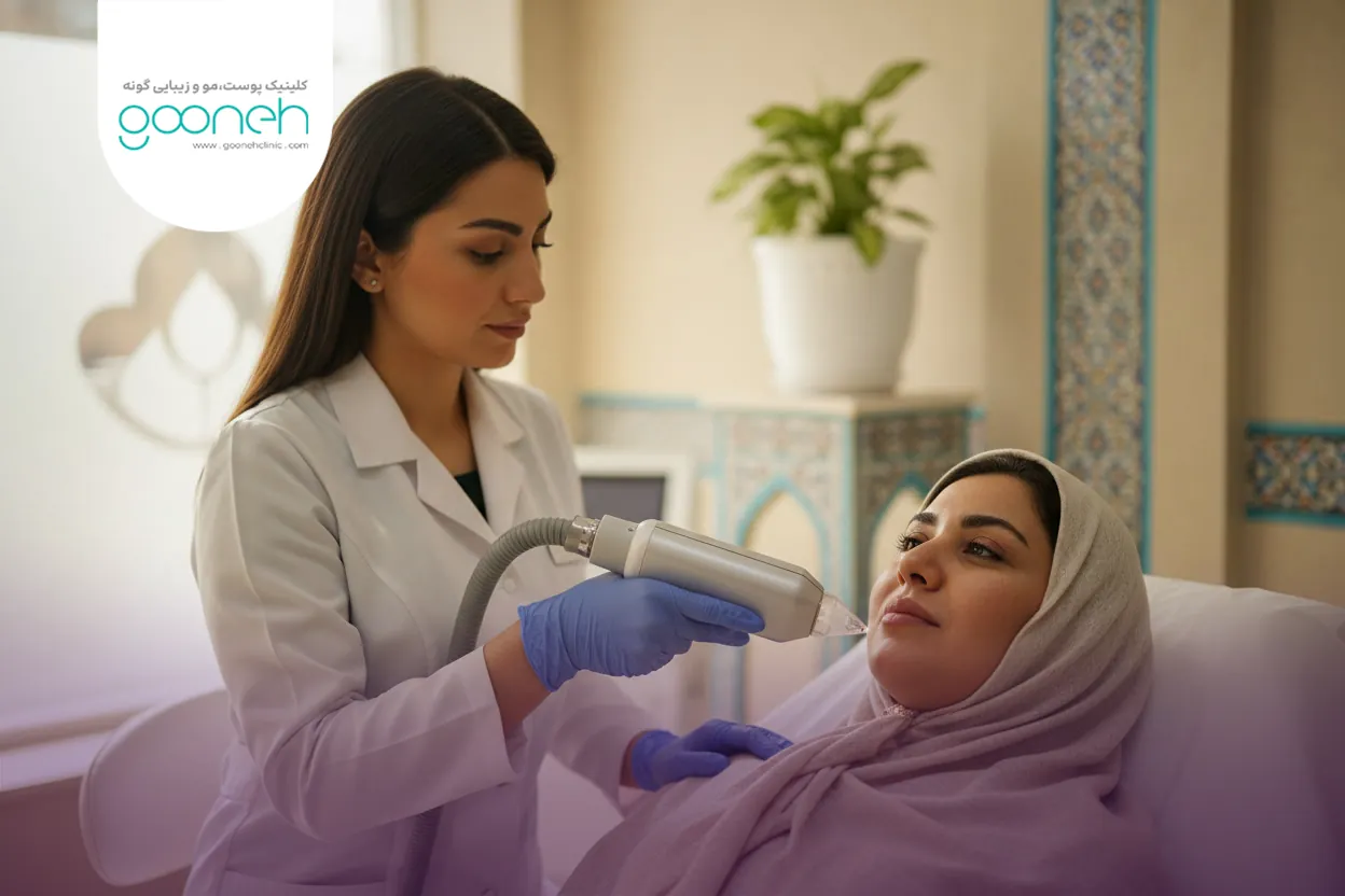 The latest method for removing acne scars جدیدترین روش از بین بردن جای جوش