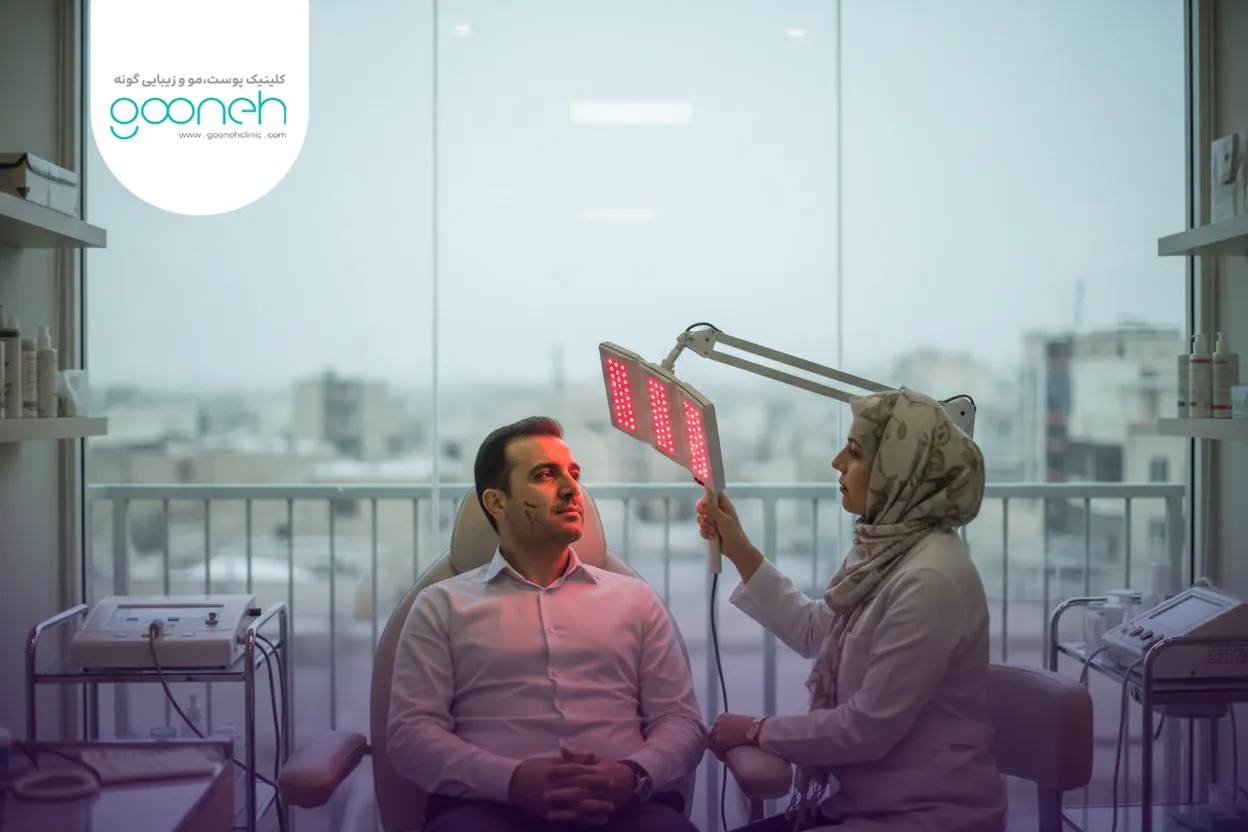 Treatment of acne scars in one day 1 کاهش قرمزی جای جوش در یک روز