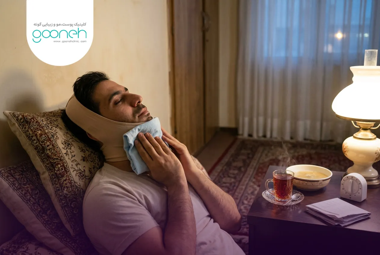 مراقبت‌های کاهش ورم و کبودی پس از ساکشن غبغب