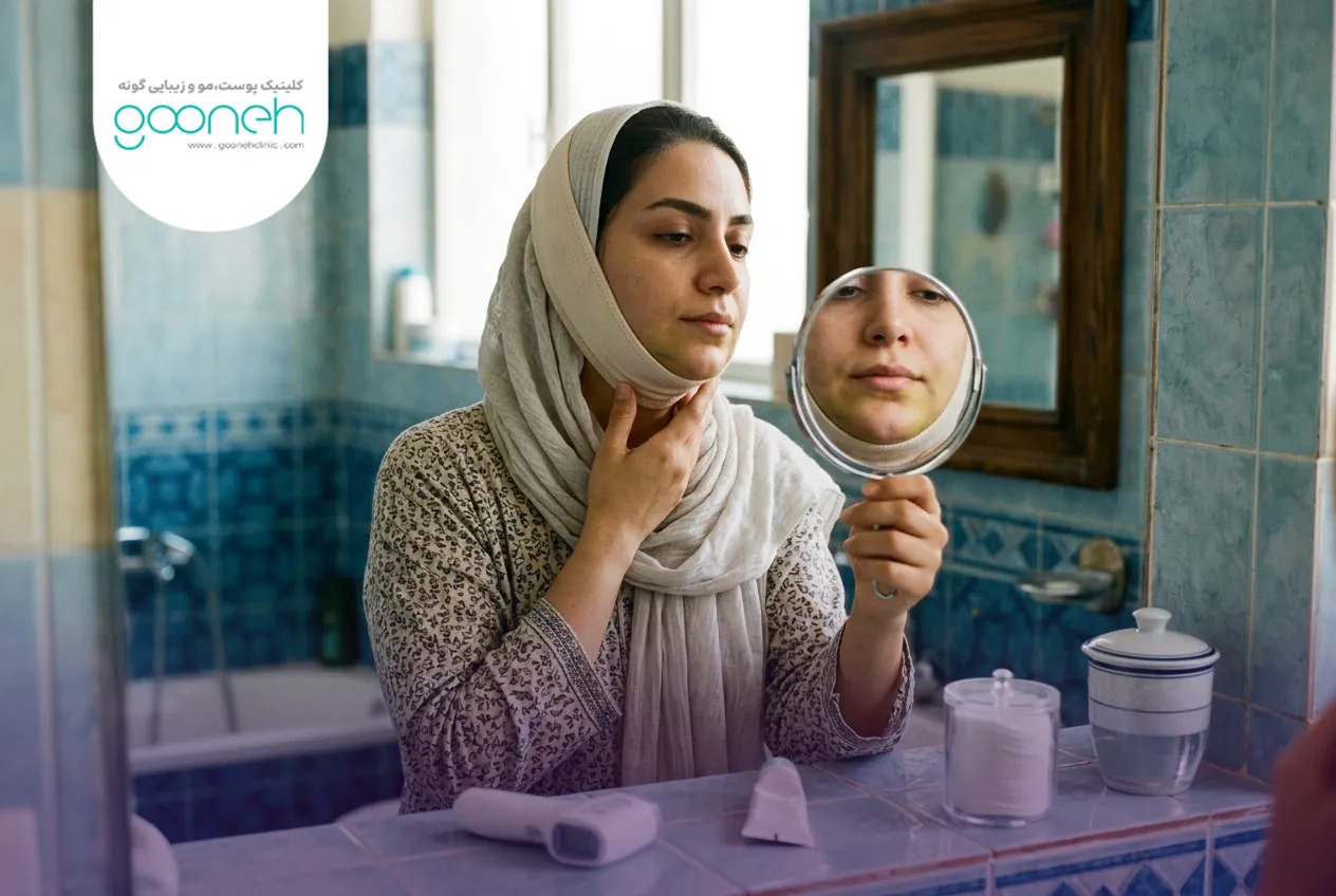 علائم طبیعی و علائم هشدار پس از ساکشن غبغب