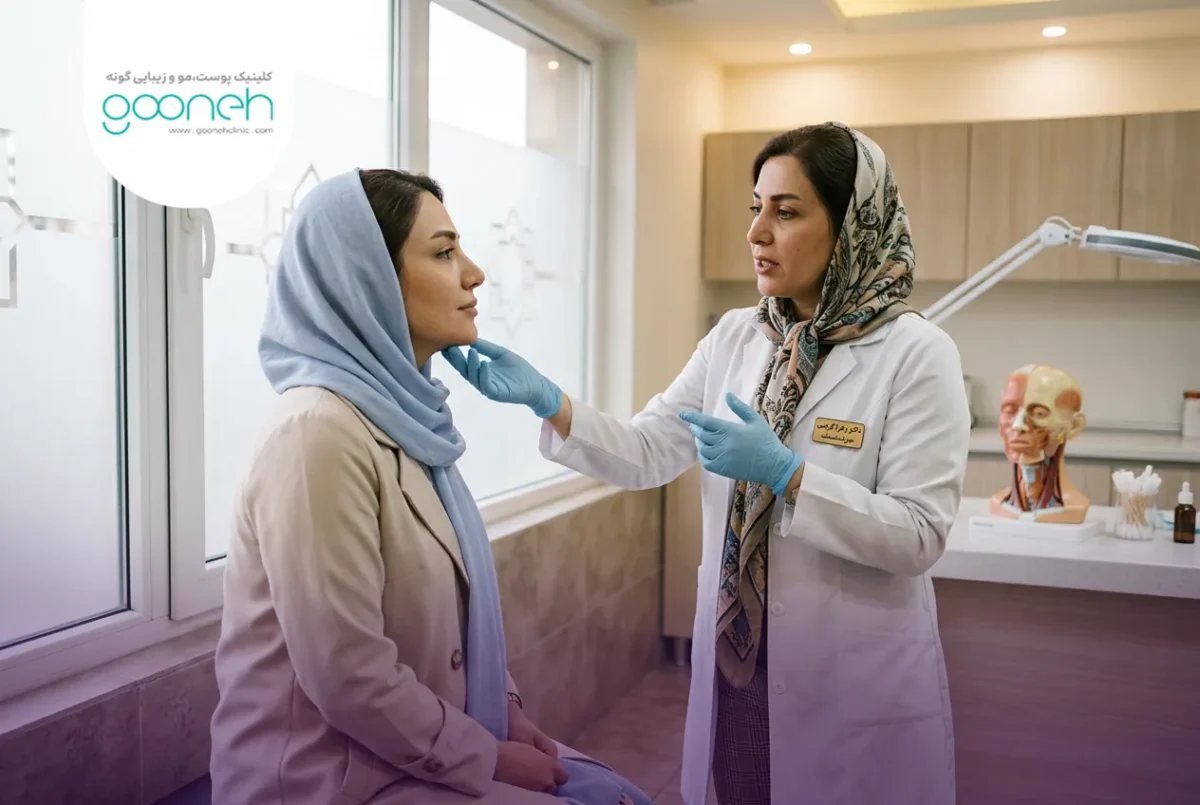 غبغب از چی به وجود میاد؟ علت‌ها، نشانه‌ها و راه انتخاب درمان