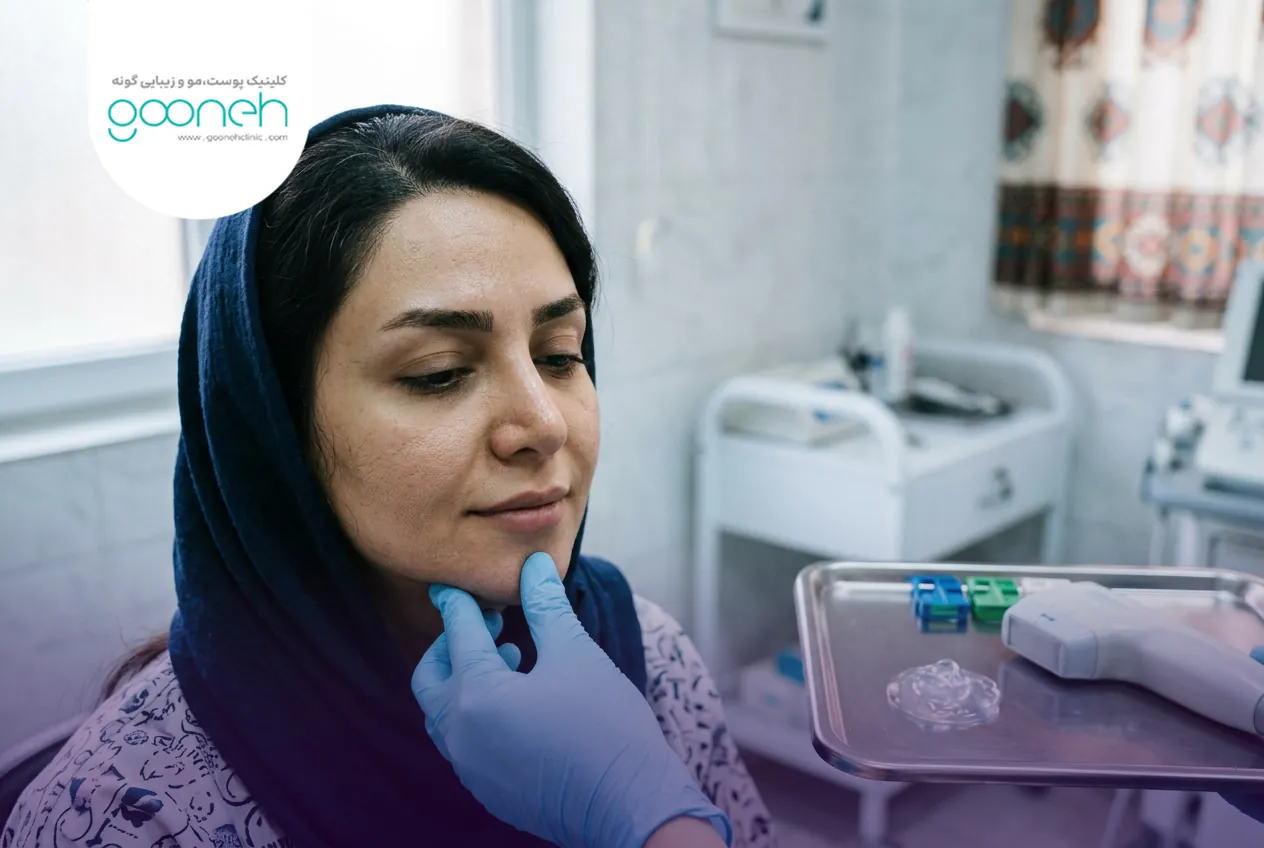 HIFU How many sessions does it take for a double chin 1 مراحل تعیین تعداد جلسات هایفو برای غبغب